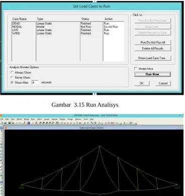Gambar  3.15 Run Analisys