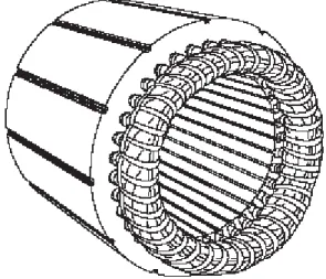 Gambar 2.7. Stator beserta lilitan. [9] 