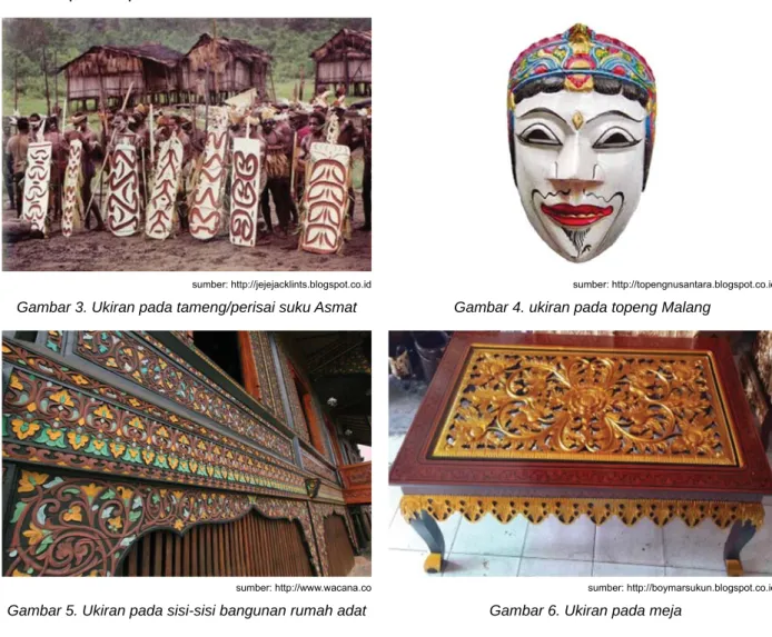 Gambar 4. ukiran pada topeng Malang