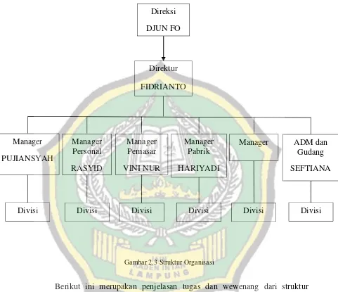 Gambar 2.3 Struktur Organisasi