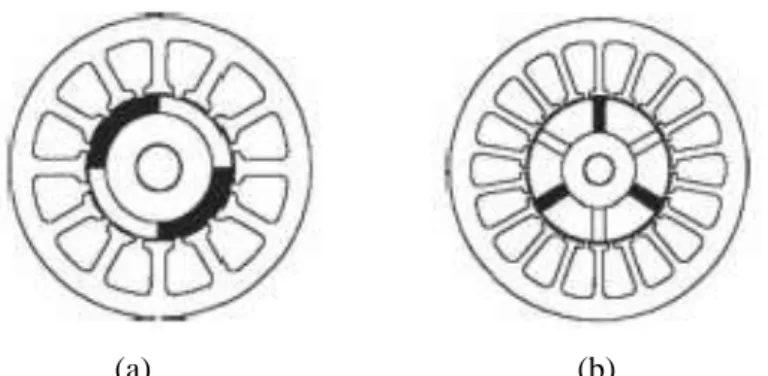 Gambar 4: Jenis Rotor Berdasarkan Posisi Magnet   (Hendershot, 1994). 