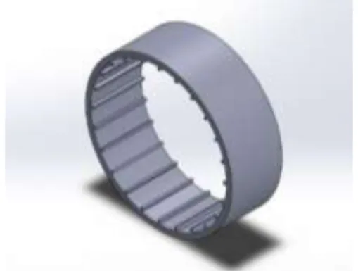 Gambar 9: Konstruksi Rotor 3D 