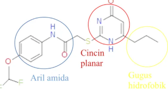 Gambar 7. Struktur senyawa Duf-02 sebagai inhibitor PEX