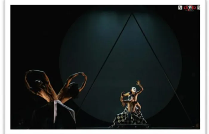 Gambar 6:  Dua sosok pamomong Togog-Semar serta  dua penari lain sebagai penggambaran dari dua sisi yang 