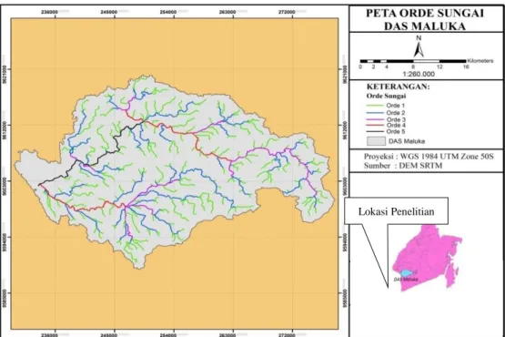 Tabel 1. Orde Sungai DAS Maluka 
