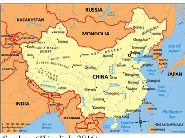 Gambar 1. Peta Provinsi Xinjiang 