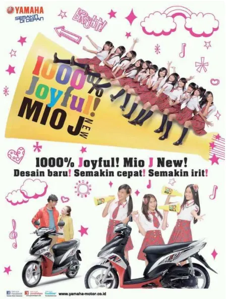 Gambar 2.4 Iklan "1000 Joyful!"Yamaha Mio J