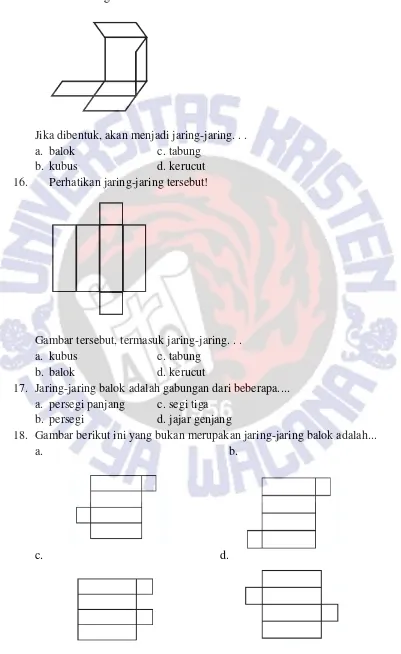 Gambar tersebut, termasuk jaring-jaring. . . 