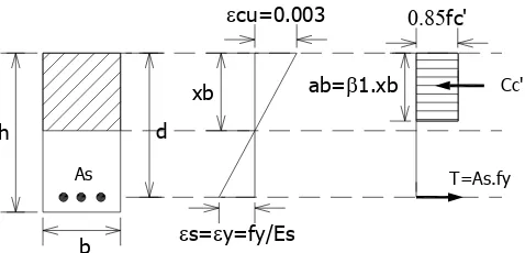 Gambar 3.1 Diagram tegangan regangan pada kondisi balanced 