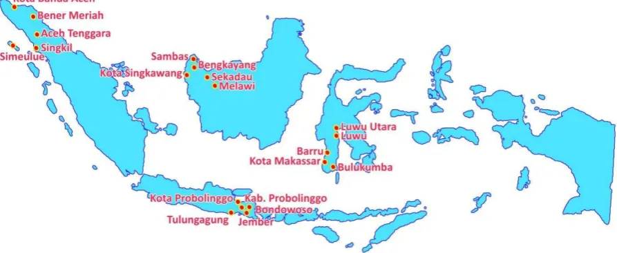 Gambar 1.1. Daerah Penelitian KiPAD 