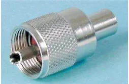 Gambar 2.2.Konektor PL-259 male untuk kabel RG-58 