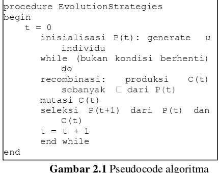 Gambar 2.1 Pseudocode algoritma 