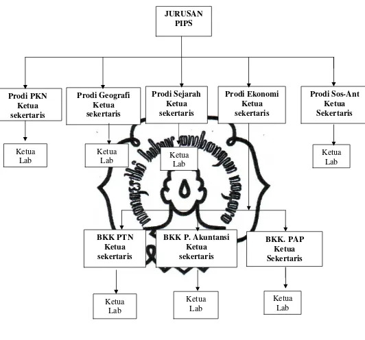 Gambar  4.1. Bagan Struktur Organisasi PIPS 
