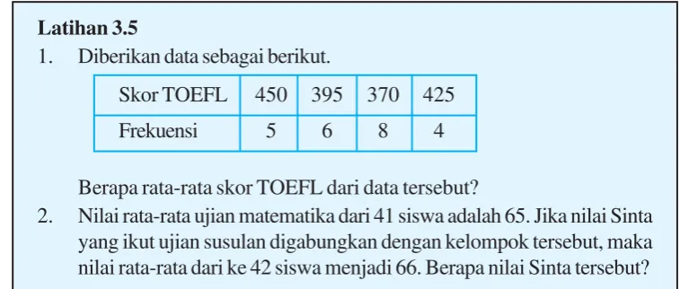 Tabel berat badan siswa kelas 3