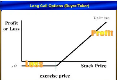 Gambar 2.1 Long Call Options (Buyer/Taker) 