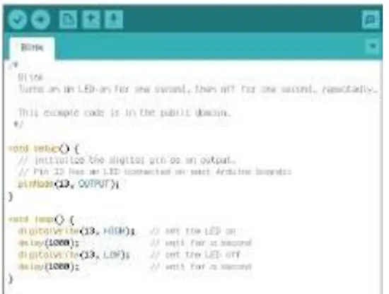 Gambar 2.6. Contoh Blink LED 