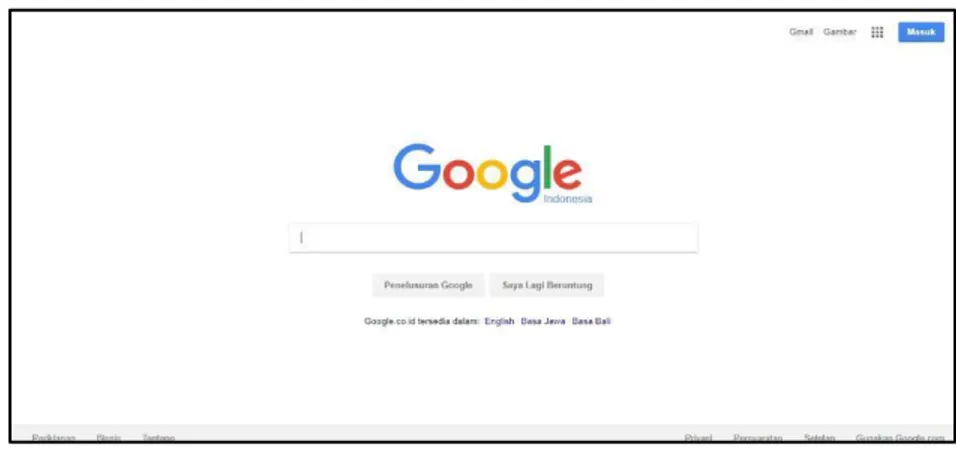 Gambar 3. 1 Mesin Pencari Google 