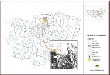 Gambar 4.  Peta Topografi dan Kapling Kelurahan  Bandarharjo  Sumber : RTRW Kota Semarang Tahun 2000-2010