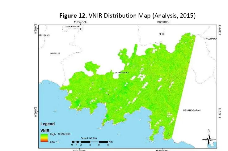 Figure 10. RVI and NDVI Distribution Map (Analysis, 2015) 