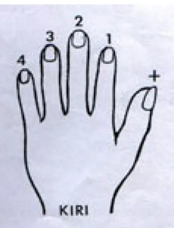 Gambar 2. 2. Gambar tanda-tanda nomor jari 