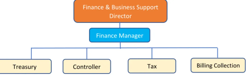 Gambar II.2: Struktur Organisasi Divisi Finance PT Pertamina Training &amp; 