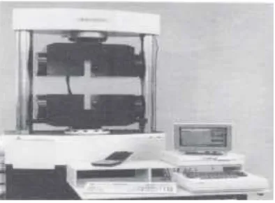 Gambar 17. Mesin uji tarik (universal testing machine) [Dowling, 1999]