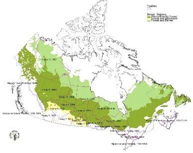 Figure 2 Treaty Areas with Indigenous Peoples in Canada.    