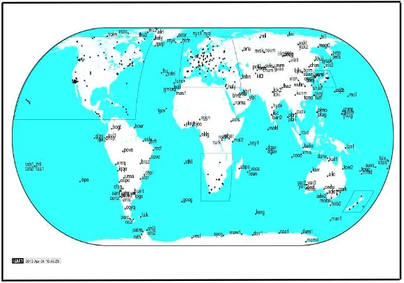 Gambar 2. 1  International GNSS Service ( www.igscb.jpl.nasa.gov)  