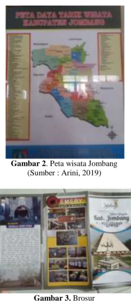 Gambar 2. Peta wisata Jombang (Sumber : Arini, 2019) 
