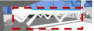 Gambar 24. Bracing Frame  pada area Focal Point