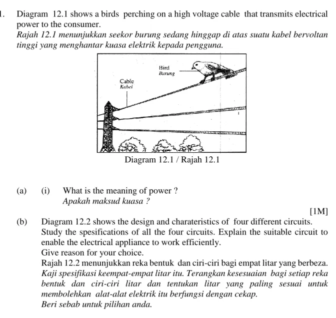 Diagram 12.1 / Rajah 12.1 
