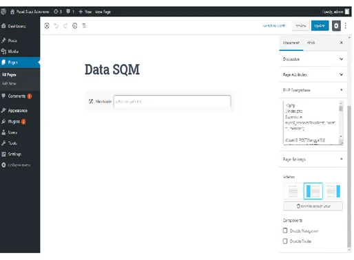 Gambar 4. 7. Tampilan Halaman Admin Data SQM 