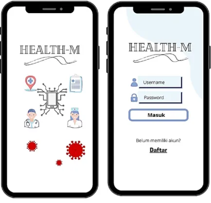 Gambar 1. Prototype Aplikasi HEALTH-M 