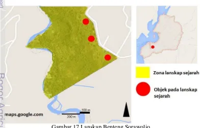 Gambar 17 Lanskap Benteng Sorawolio 