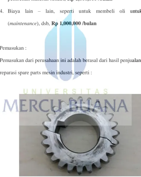 Gambar 4.8 Produk Gear 