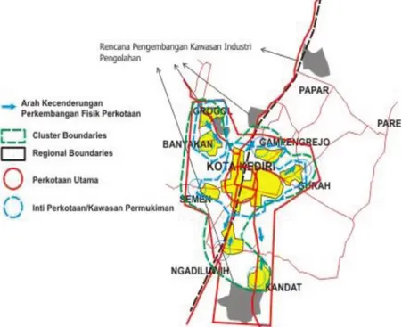 Gambar 2.1 Rencana Struktur Ruang Perkotaan Kediri 