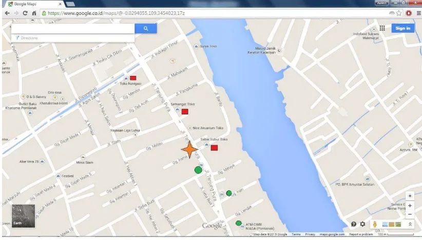 Gambar 2 : Google Maps, kantor CV. Zamrud Borneo Anguilla di Jl. Tanjung 