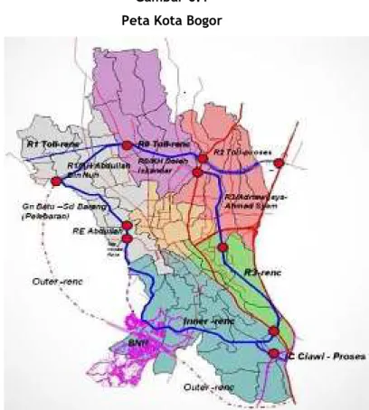 Gambar 6.1  Peta Kota Bogor 