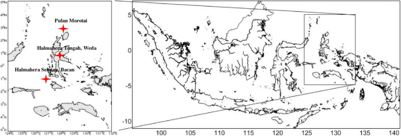 Figure 1. Research locations (Source: Akbar dan Labenua, 2018).