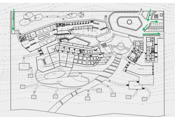 Gambar 0.14. Layout Plan dengan Jalur Servis 