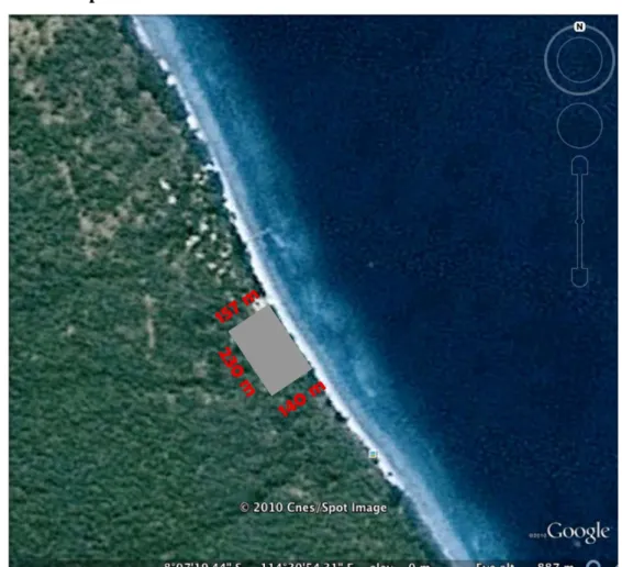 Gambar 0.3. Tapak  Sumber : Google Earth 2010 