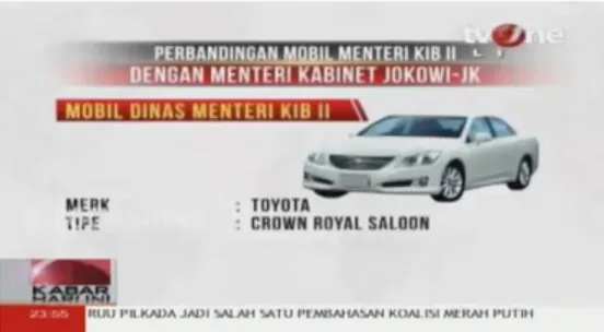 Gambar 4. Grafis gambar mobil Toyota  Crown Royal Saloon dan Mercedes Benz 