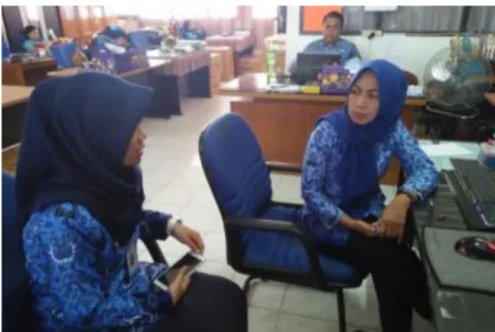 Gambar 12. Koordinasi dengan Kepala Sub Bidang BKR  BKKBN Provinsi Sulawesi Tengah 