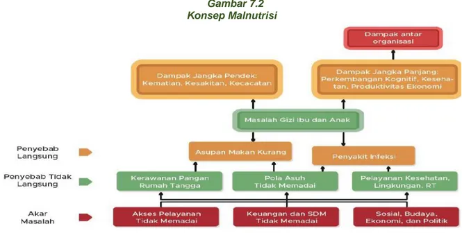 Gambar 7.2  Konsep Malnutrisi