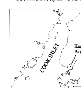 Fig. 1. Location of Kachemak Bay and Cook Inlet, Alaska.