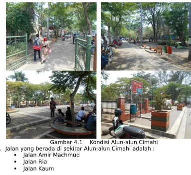 Gambar 4.12. Jalan yang berada di sekitar Alun-alun Cimahi adalah :