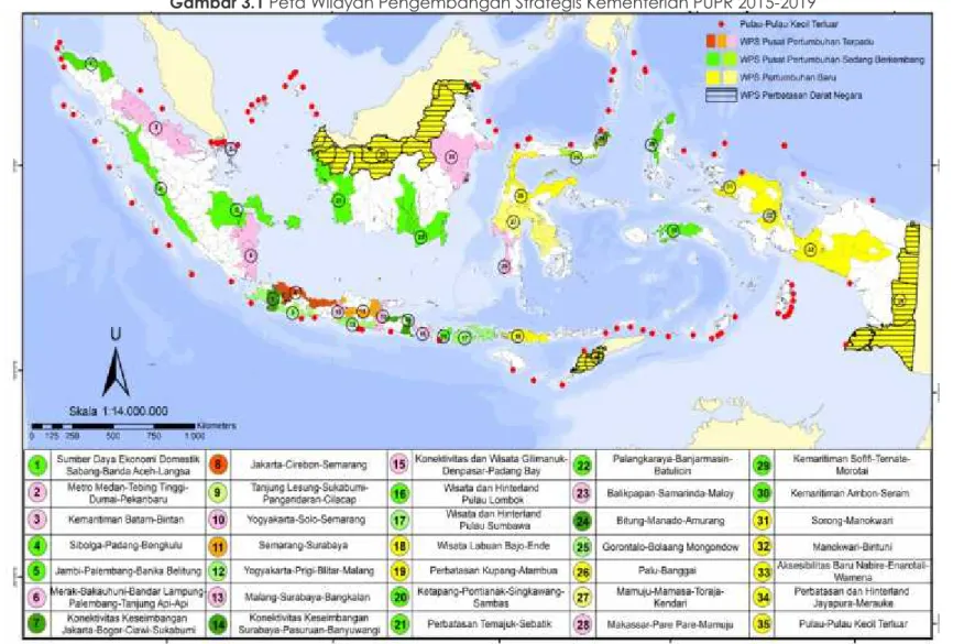Gambar 3.1 Peta Wilayah Pengembangan Strategis Kementerian PUPR 2015-2019