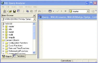 Gambar 1.2 Menu Query Analyzer