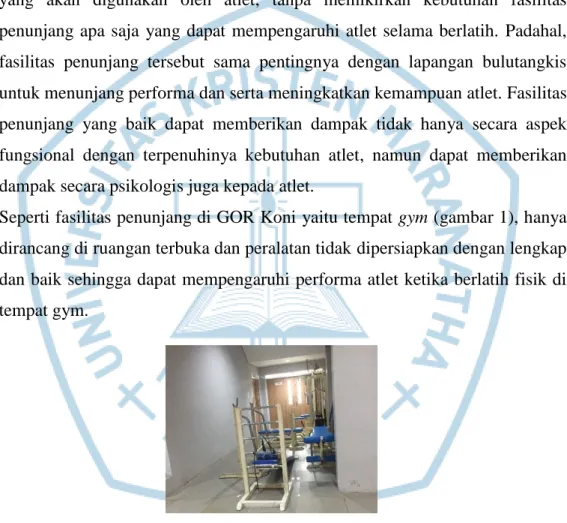 Gambar 1. tempat gym di GOR Koni 