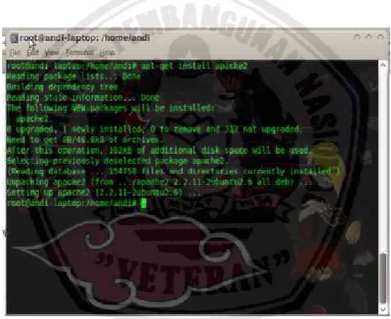 Gambar 4.1. Proses Instalasi Apache 